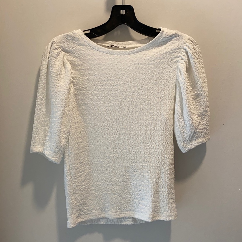 Zara smocked tee